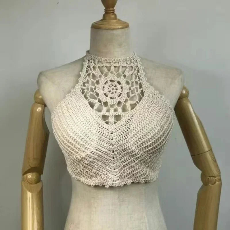 Ennimo Lace Halter Neck Top
